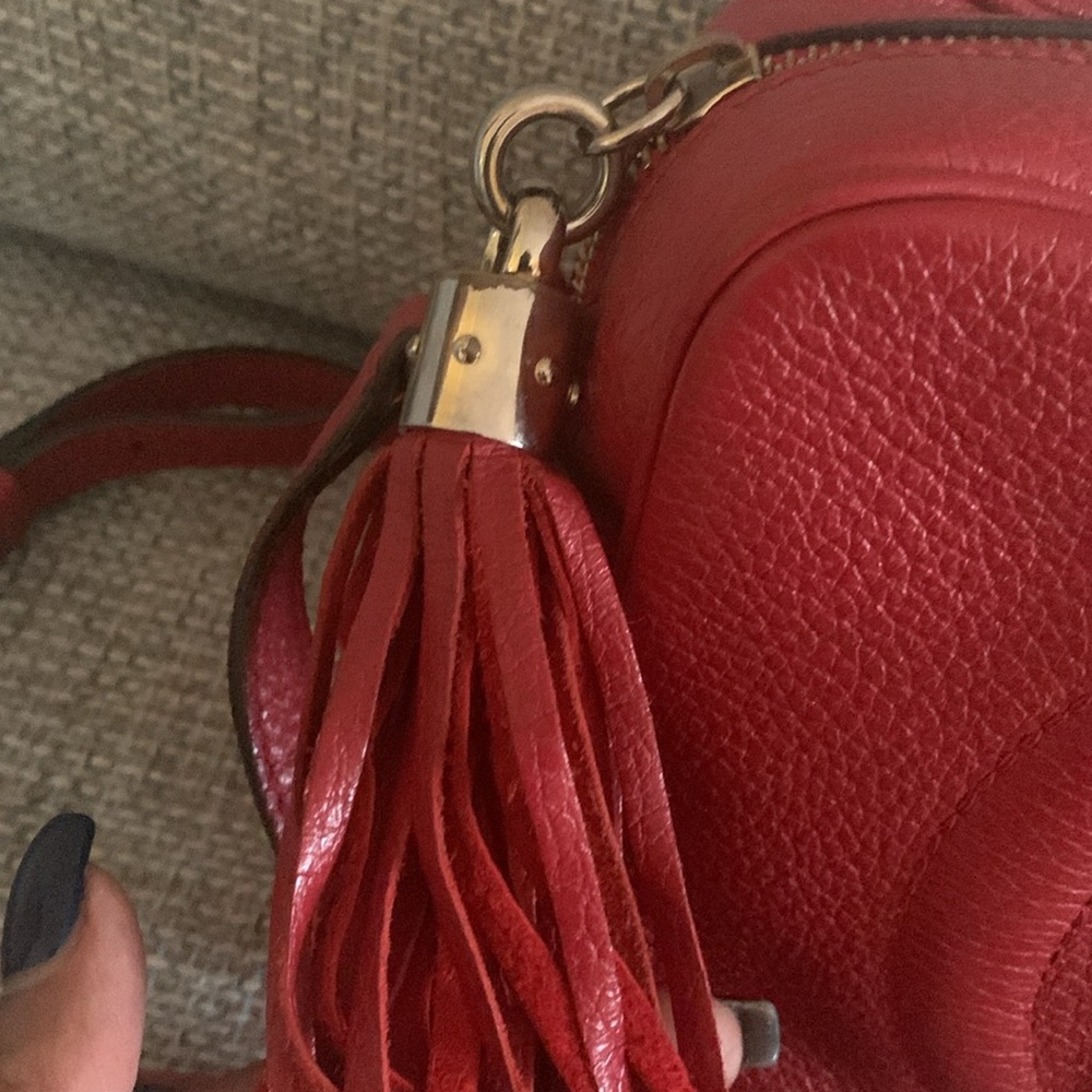 ♥️💄💋Authentic GUCCI Red Soho Disco Crossbody💋💄❤️ - Picture 7 of 13